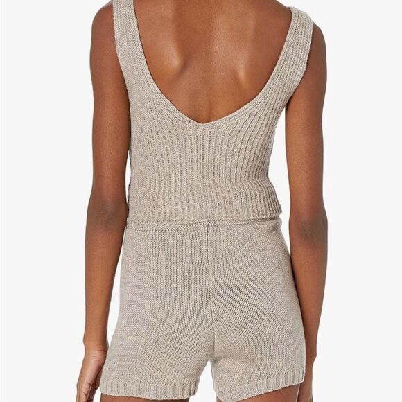 Women's Classic Knit Tank Top - Beige - Picture 6 of 10